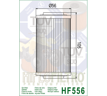 HIFLO filtr oleju HF556