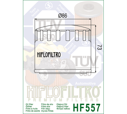 HIFLO filtr oleju HF557