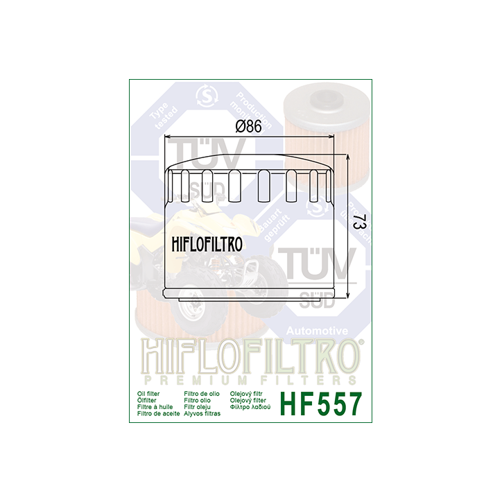 HIFLO filtr oleju HF557