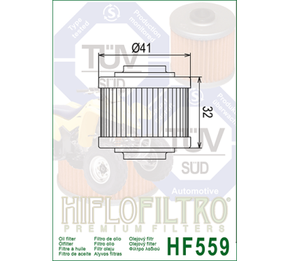 HIFLO filtr oleju HF559