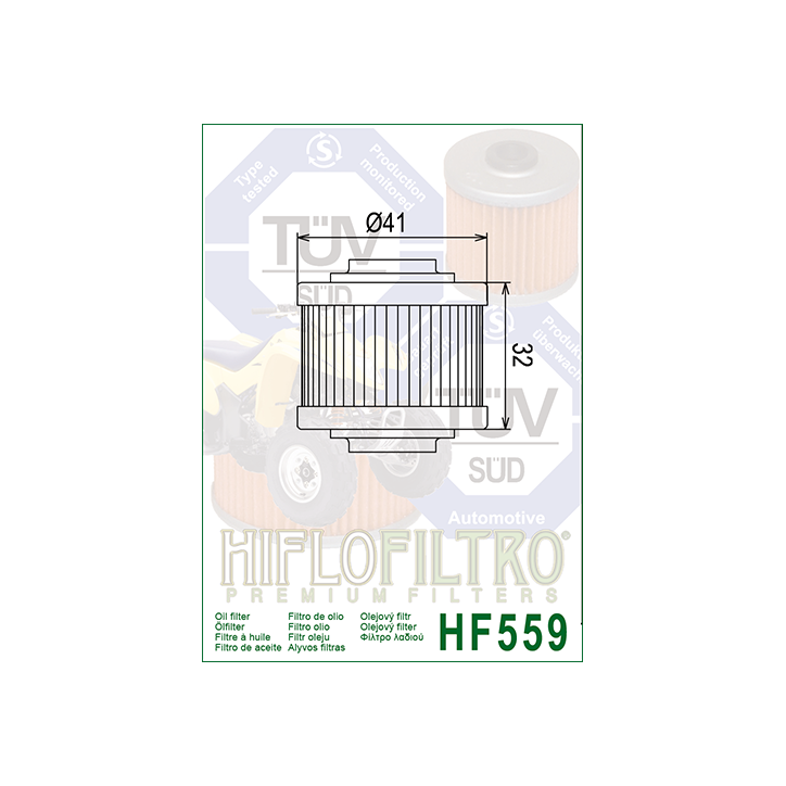 HIFLO filtr oleju HF559
