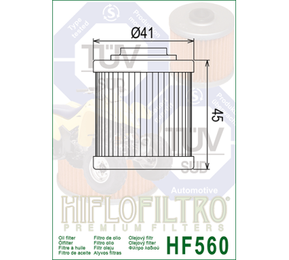 HIFLO filtr oleju HF560