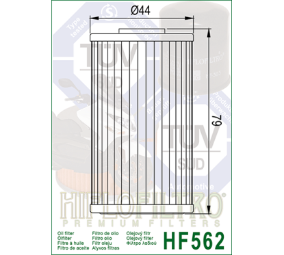 HIFLO filtr oleju HF562
