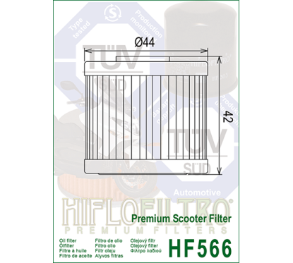 HIFLO filtr oleju HF566