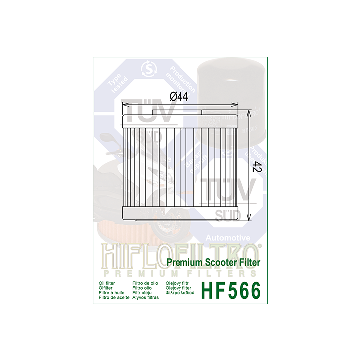 HIFLO filtr oleju HF566
