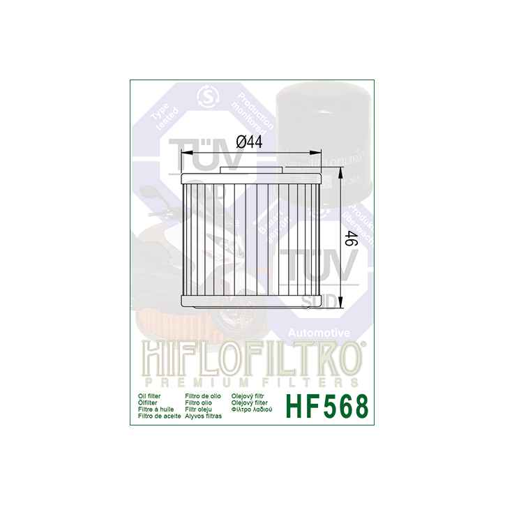 HIFLO filtr oleju HF568