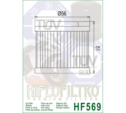 HIFLO filtr oleju HF569