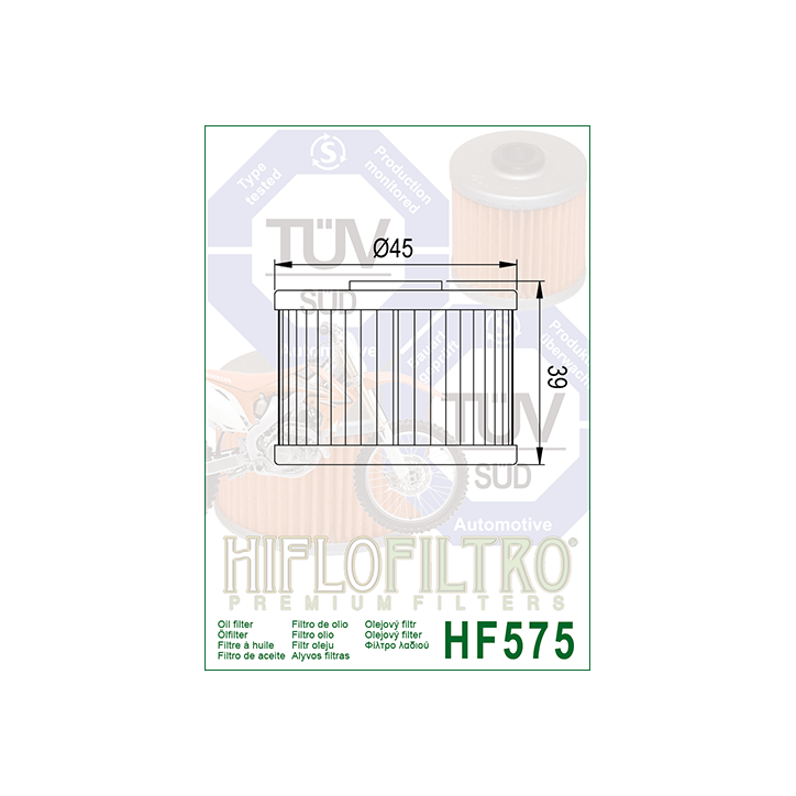HIFLO filtr oleju HF575