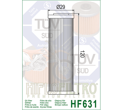 HIFLO filtr oleju HF631