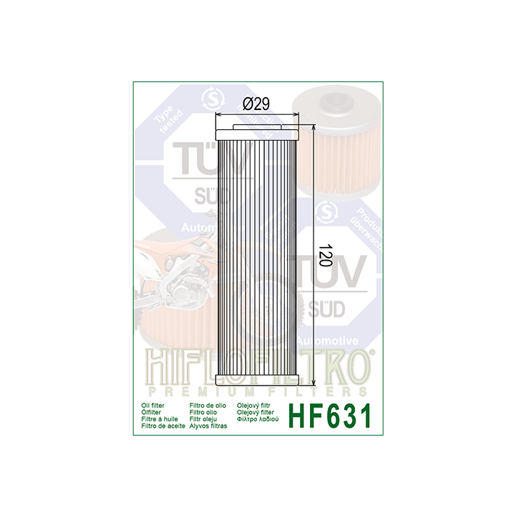 HIFLO filtr oleju HF631