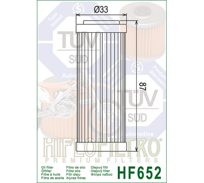 HIFLO filtr oleju HF652