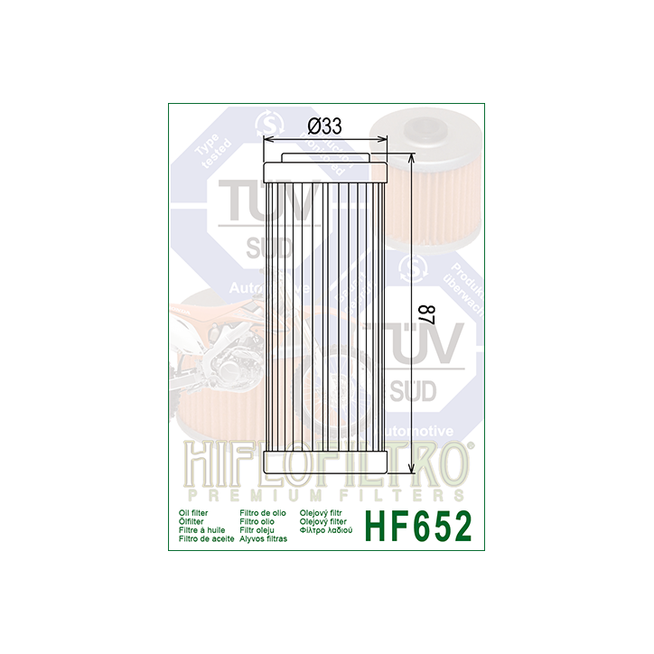 HIFLO filtr oleju HF652