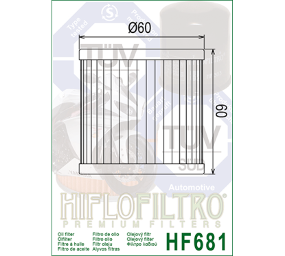 HIFLO filtr oleju HF681