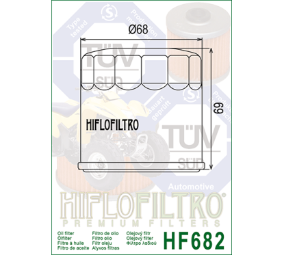 HIFLO filtr oleju HF682