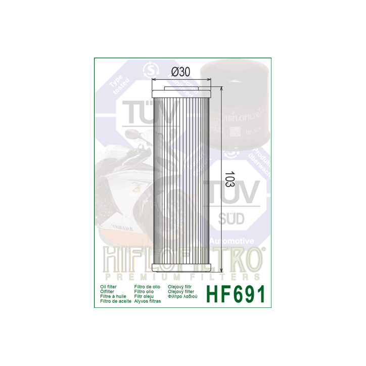 HIFLO filtr oleju HF691