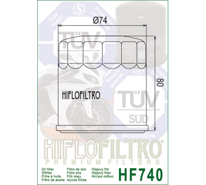 HIFLO filtr oleju HF740