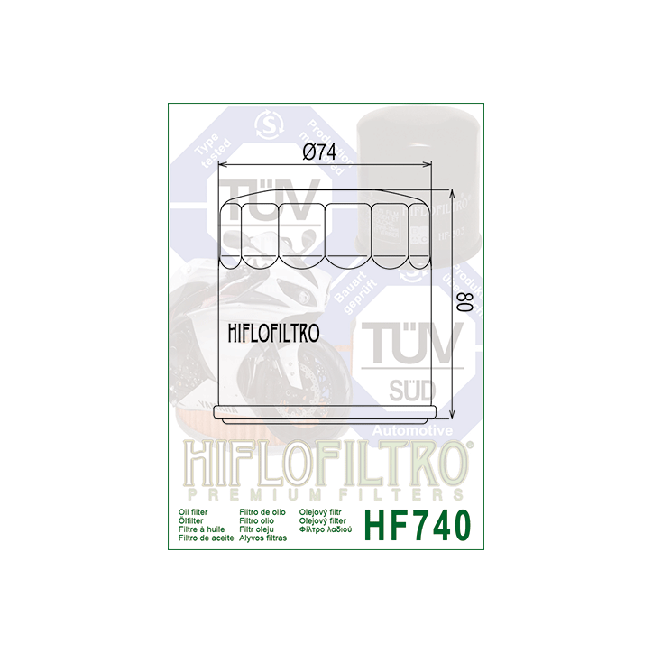 HIFLO filtr oleju HF740
