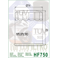 HIFLO filtr oleju HF750