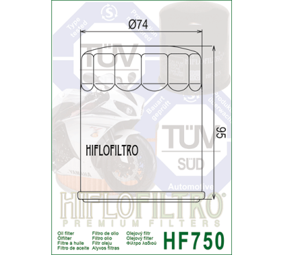 HIFLO filtr oleju HF750