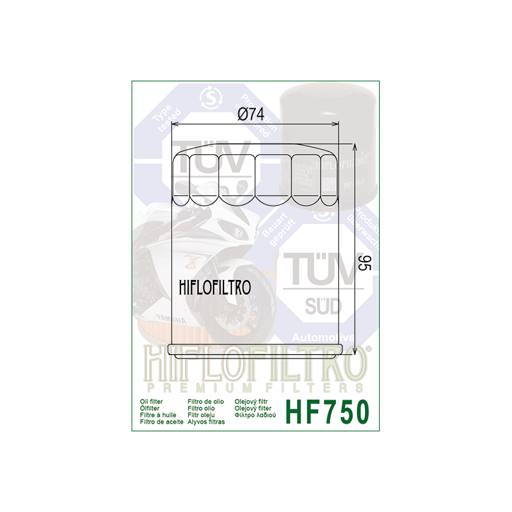 HIFLO filtr oleju HF750