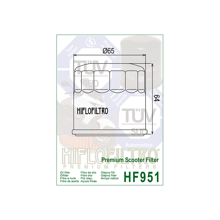 HIFLO filtr oleju HF951