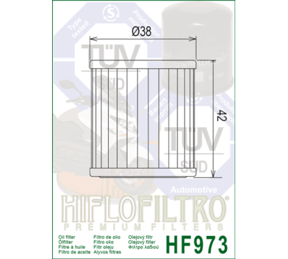 HIFLO filtr oleju HF973