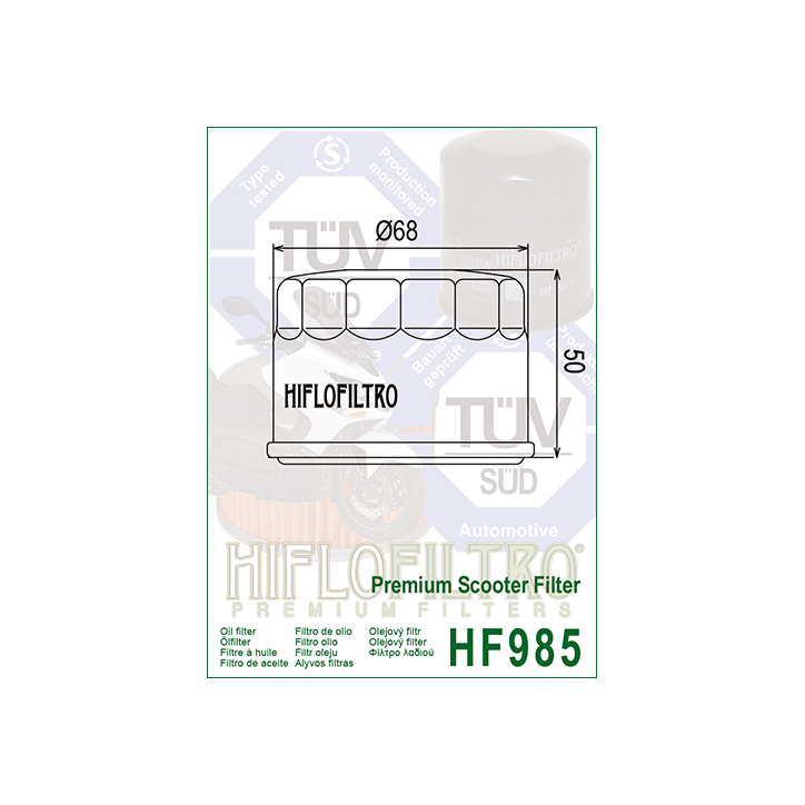 HIFLO filtr oleju HF985