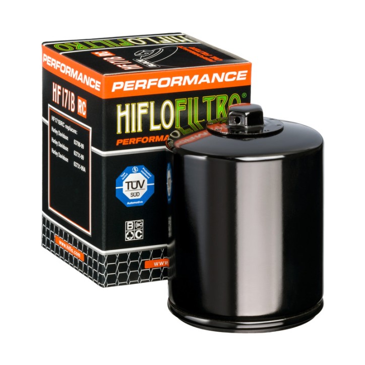 HIFLO filtr oleju HF 171 HARLEY-DAVIDSON / BUELL NAKRĘTKA 17MM (RACING CZARNY) (50)