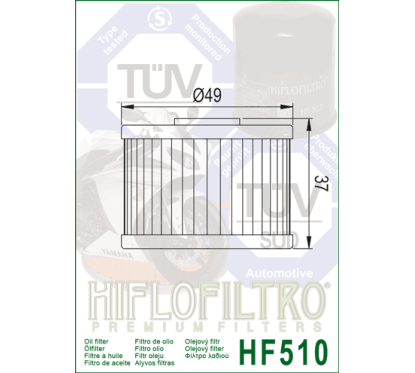 HIFLO filtr oleju HF510