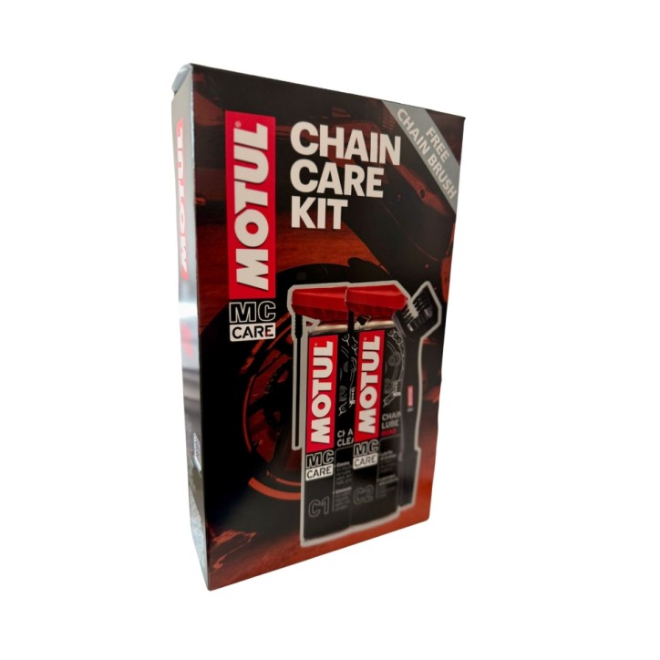 MOTUL CHAIN CARE KIT Zestaw do czyszczenia łańcucha C1+C2+szczotka MOTUL CHAIN CARE KIT Zestaw do czyszczenia łańcucha C1+C2+szczotka