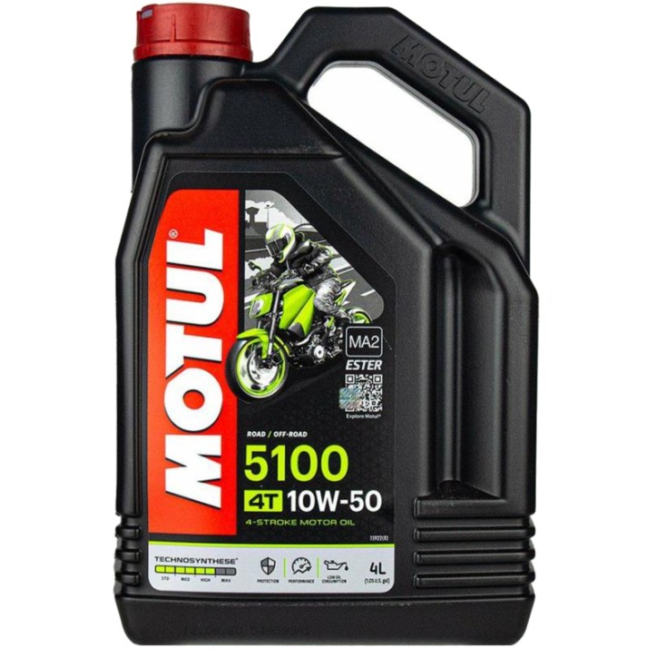 OLEJ MOTUL 5100 4T 10W50 MA2 10W-50 4L OLEJ MOTUL 5100 4T 10W50 MA2 10W-50 4L