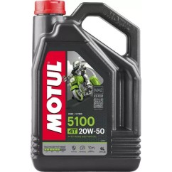 MOTUL 5100 4T 20W50 SEMISYNTHETIC JASO MA2 4L