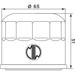 Meiwa filtr oleju B9009
