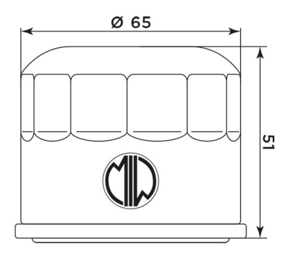 Meiwa filtr oleju B9009