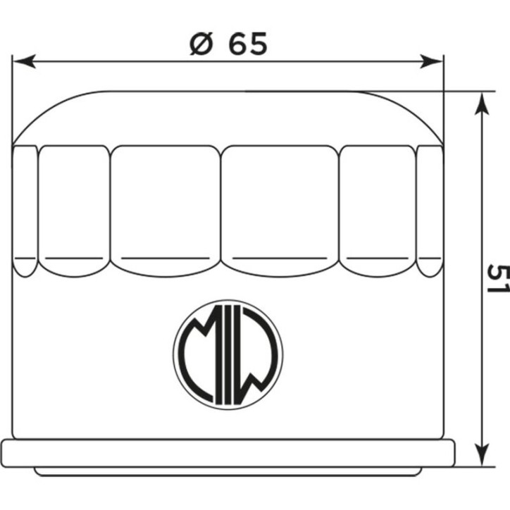 Meiwa filtr oleju B9009