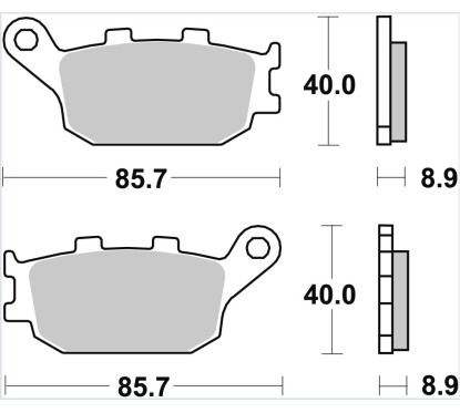Klocki hamulcowe MCB634SH