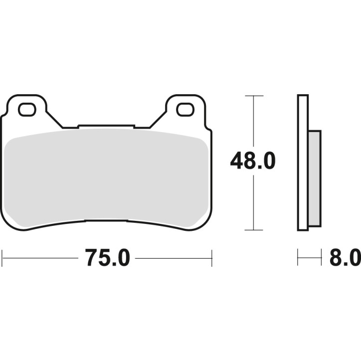 Klocki hamulcowe MCB755SV