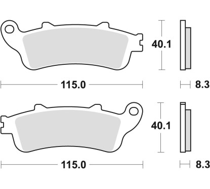 ZF TRW klocki hamulcowe MCB705SH