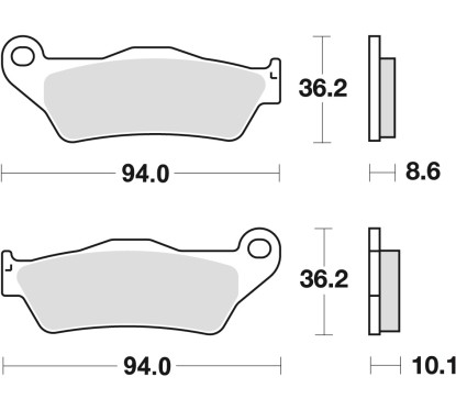 Klocki hamulcowe MCB707
