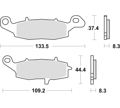 ZF TRW klocki hamulcowe MCB682