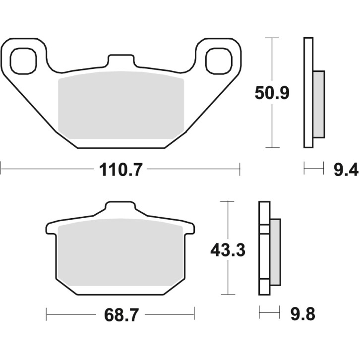 Klocki hamulcowe MCB532