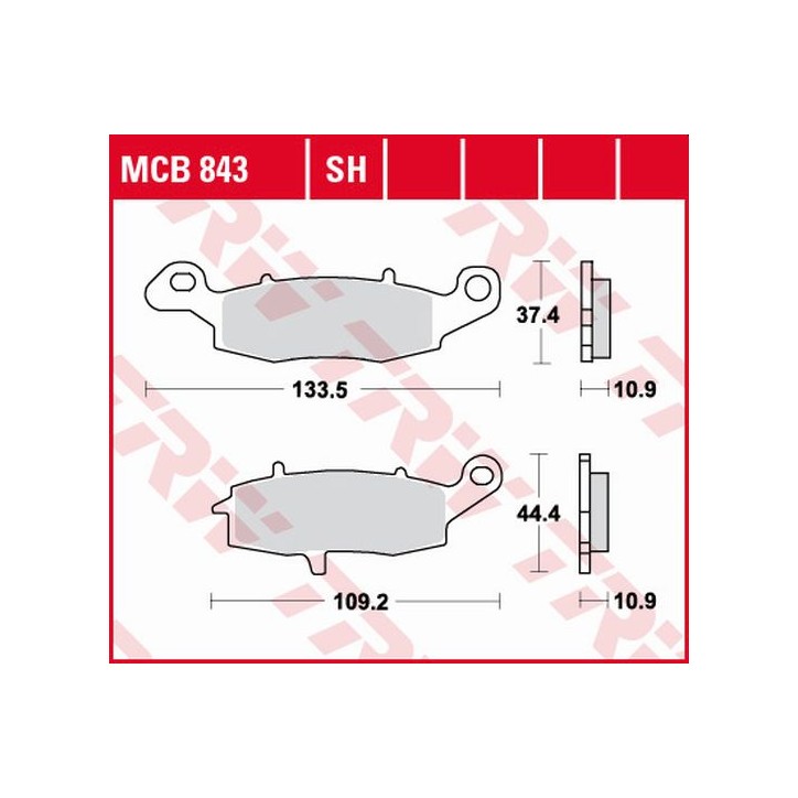 Klocki hamulcowe MCB843SH