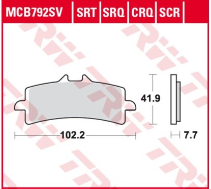 Klocki hamulcowe MCB792CRQ
