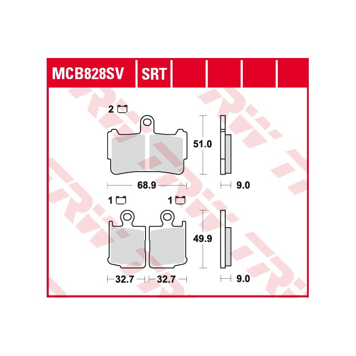 Klocki hamulcowe MCB828SV