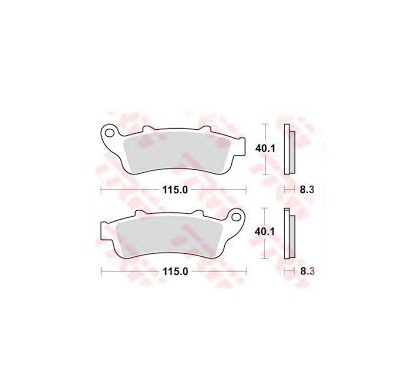 ZF TRW klocki hamulcowe MCB704