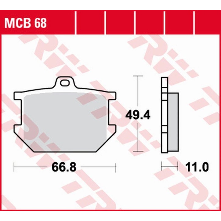 ZF TRW klocki hamulcowe MCB68