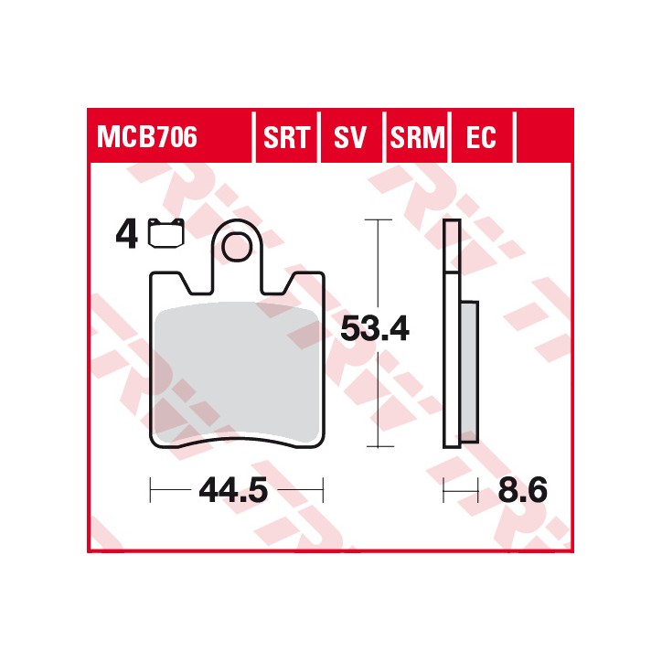 Klocki hamulcowe MCB706