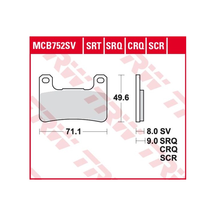 Klocki hamulcowe MCB752CRQ