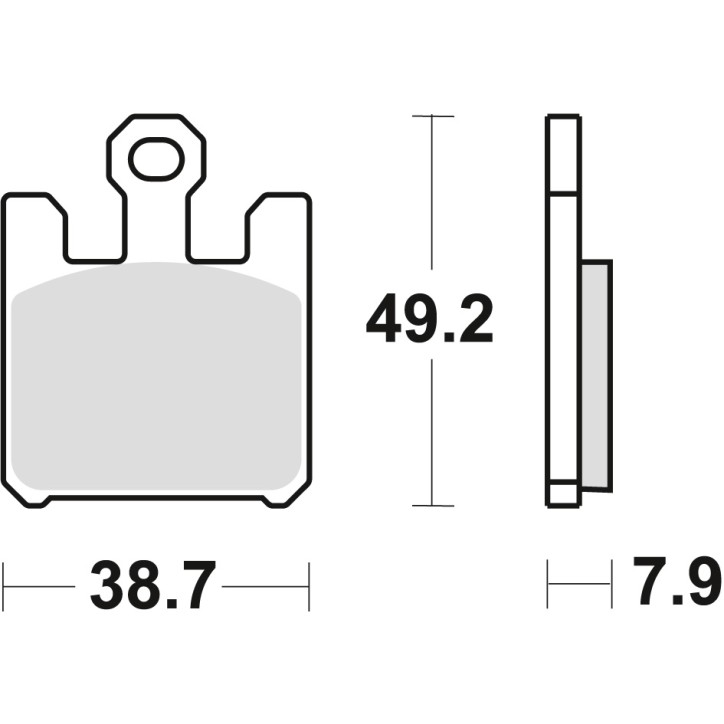 ZF TRW klocki hamulcowe MCB742SV