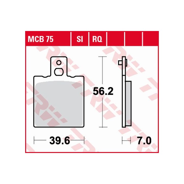 ZF TRW klocki hamulcowe MCB75